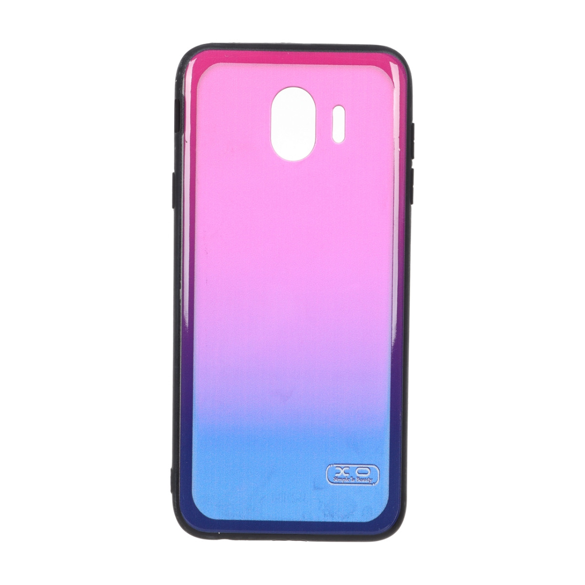 قاب XO مات دو رنگ Samsung Galaxy J4 / J400 - آبی کاربنی صورتی