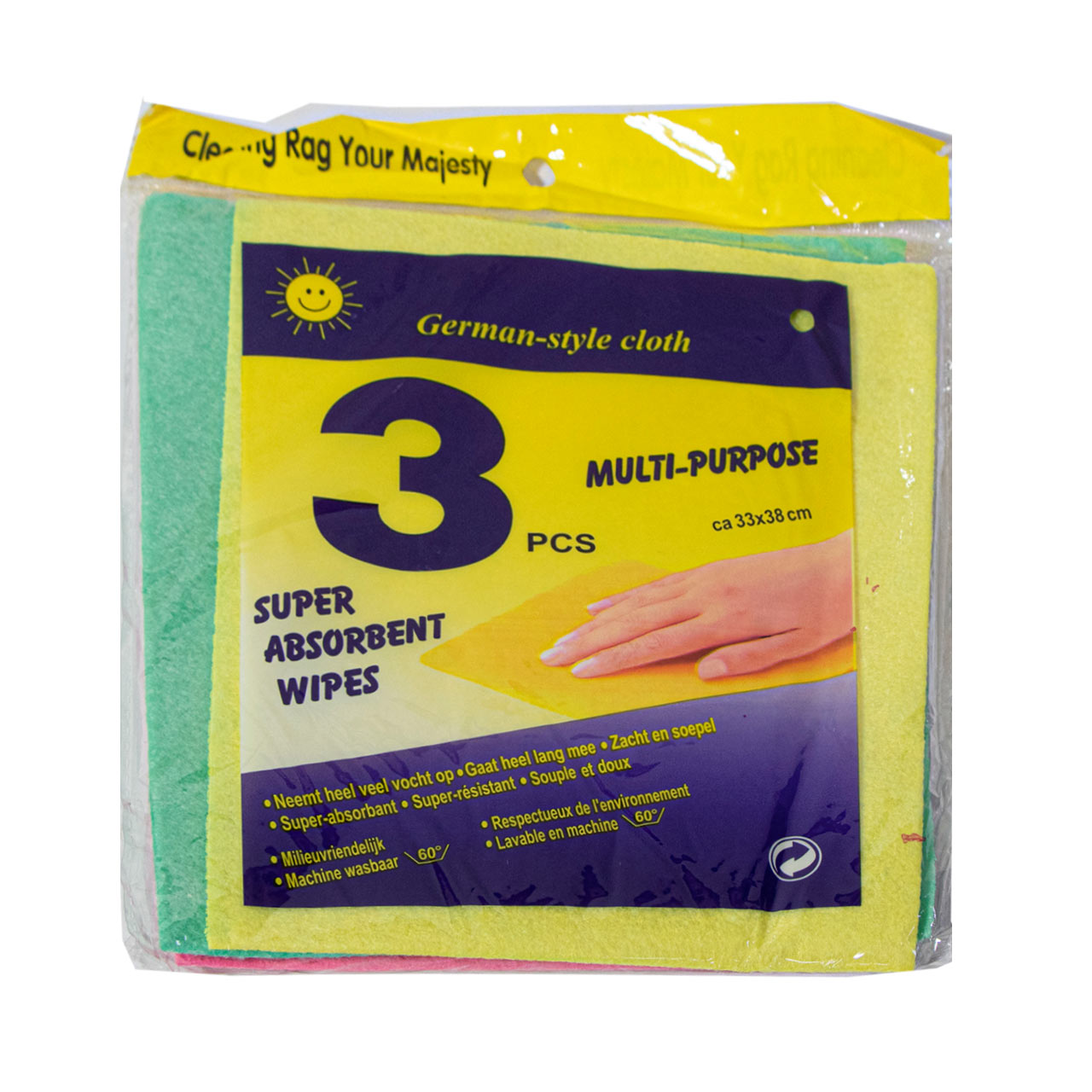 دستمال پاک فوم مدل  Multi Purpose بسته 3 عددی