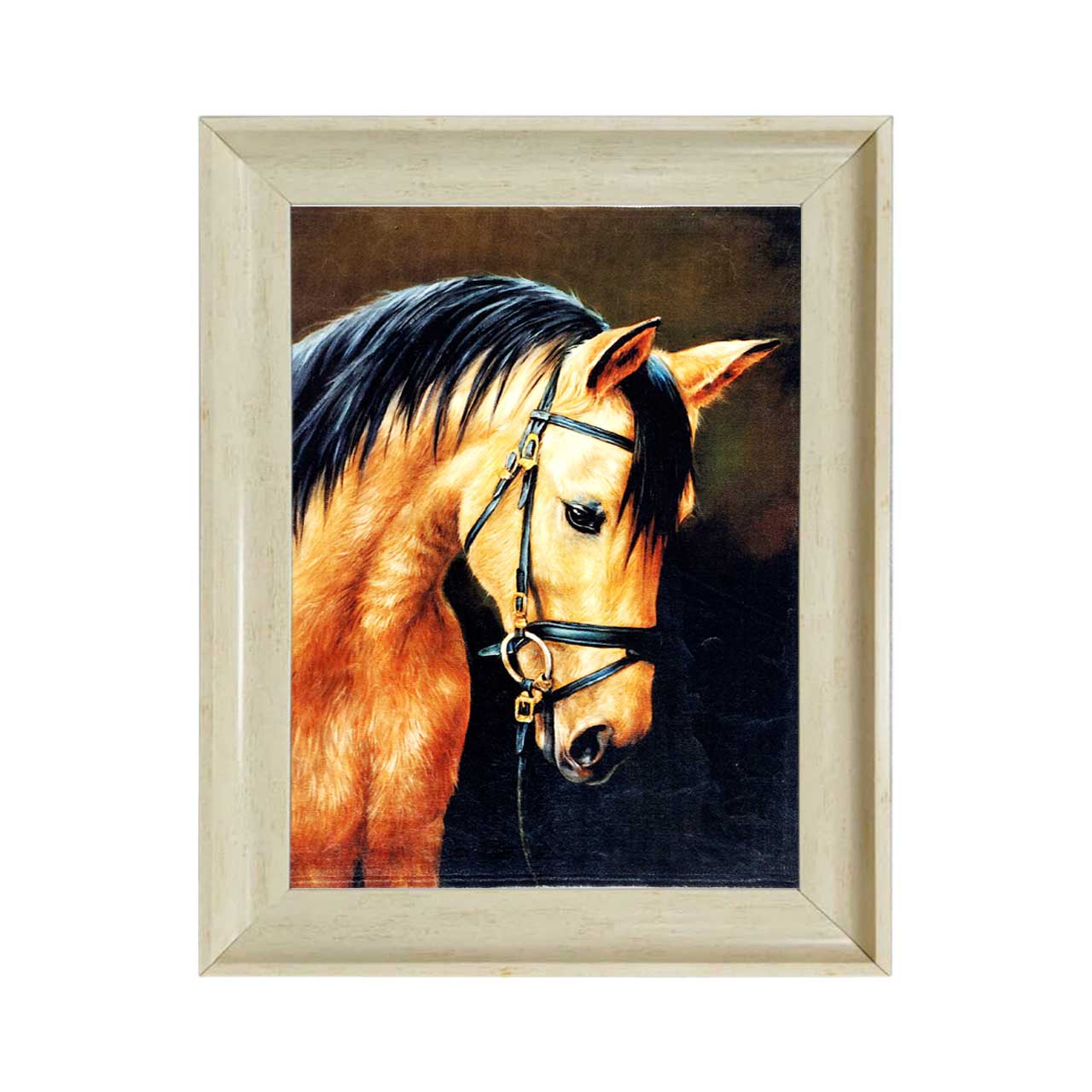 تابلو فرش چاپی طرح اسب کد 14300 سایز 60×40 سانتی متری