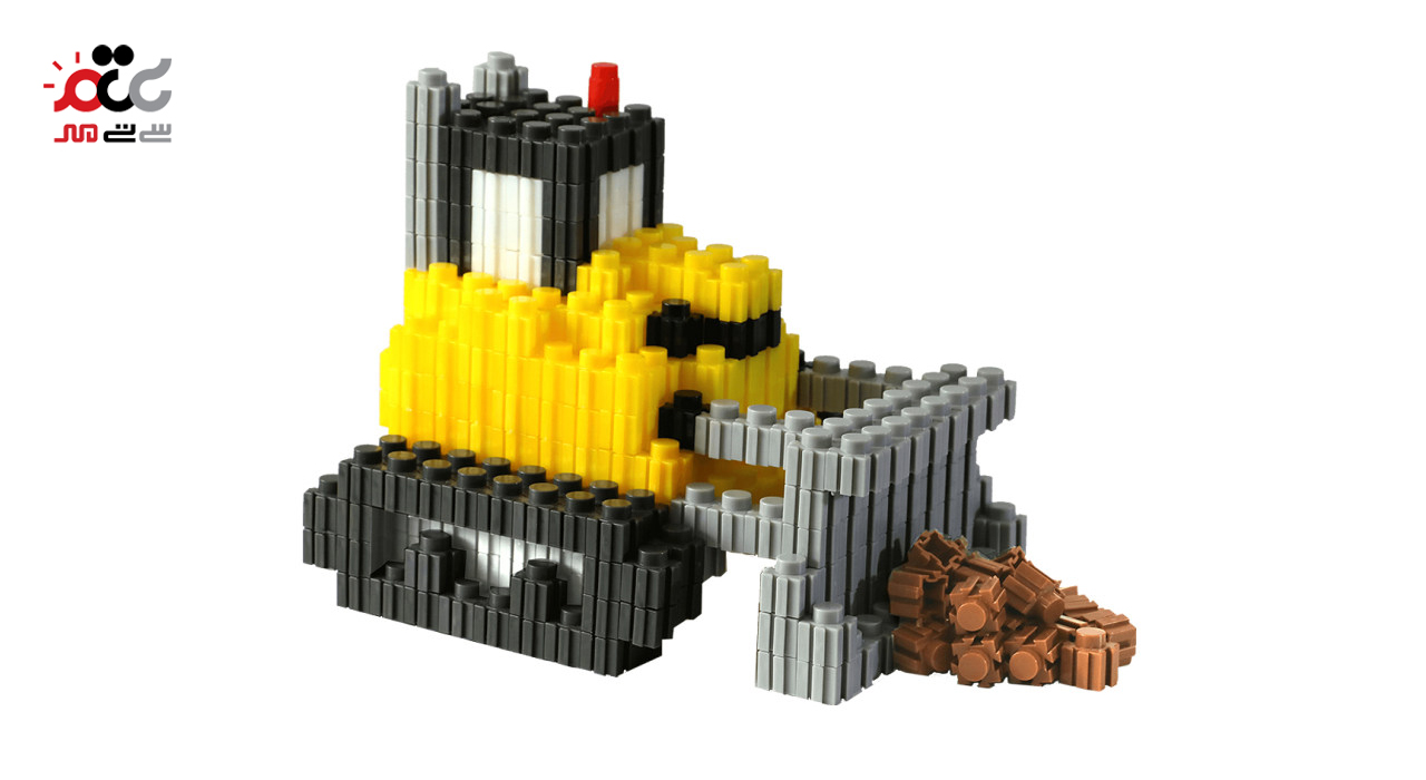 ساختنی پویا مدل ماشین آلات راه‌سازی 550 قطعه ای