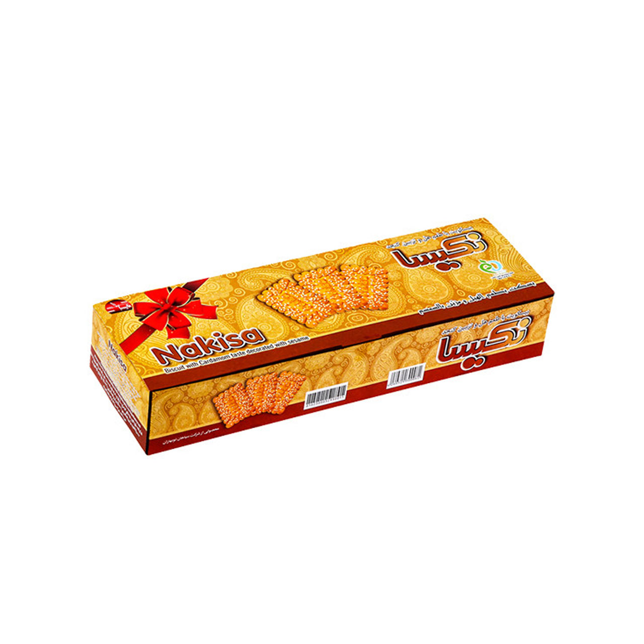 بیسکویت با طعم هل و تزئین کنجد نکیسا 660 گرمی