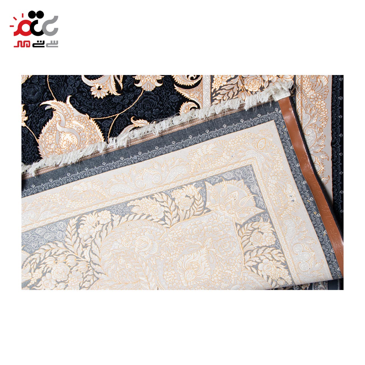 شیک ترین فرش روژین طلاکوب