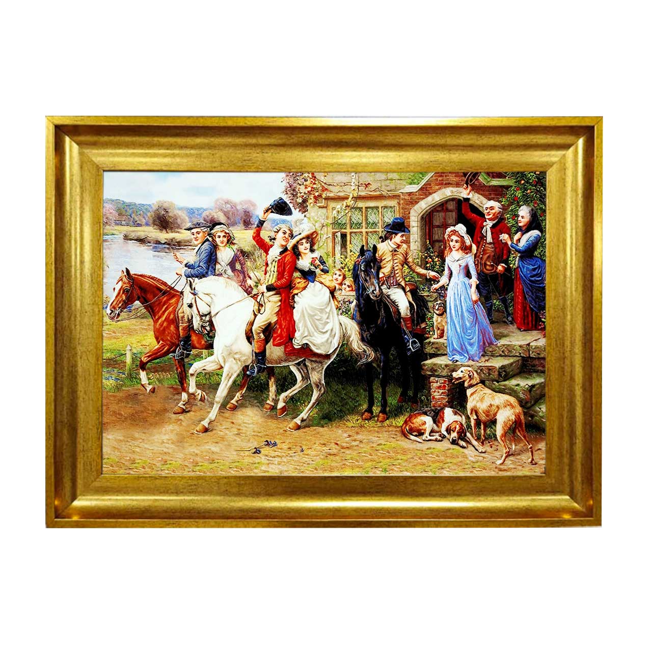 تابلو فرش چاپی طرح مسافر کد 11002 سایز 50×50 سانتی متری