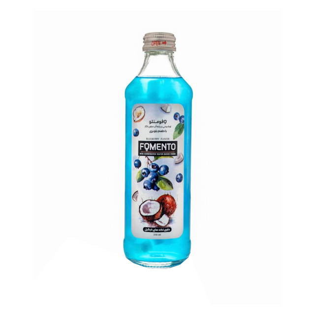 نوشیدنی بدون گاز بلوبری فومنتو حاوی تکه های نارگیل 310 میلی لیتری