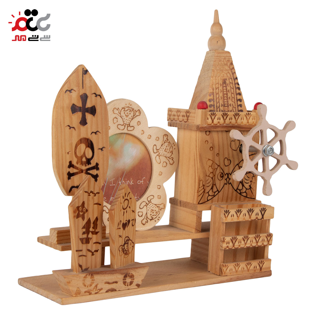 قاب عکس موزیکال رومیزی چوبی