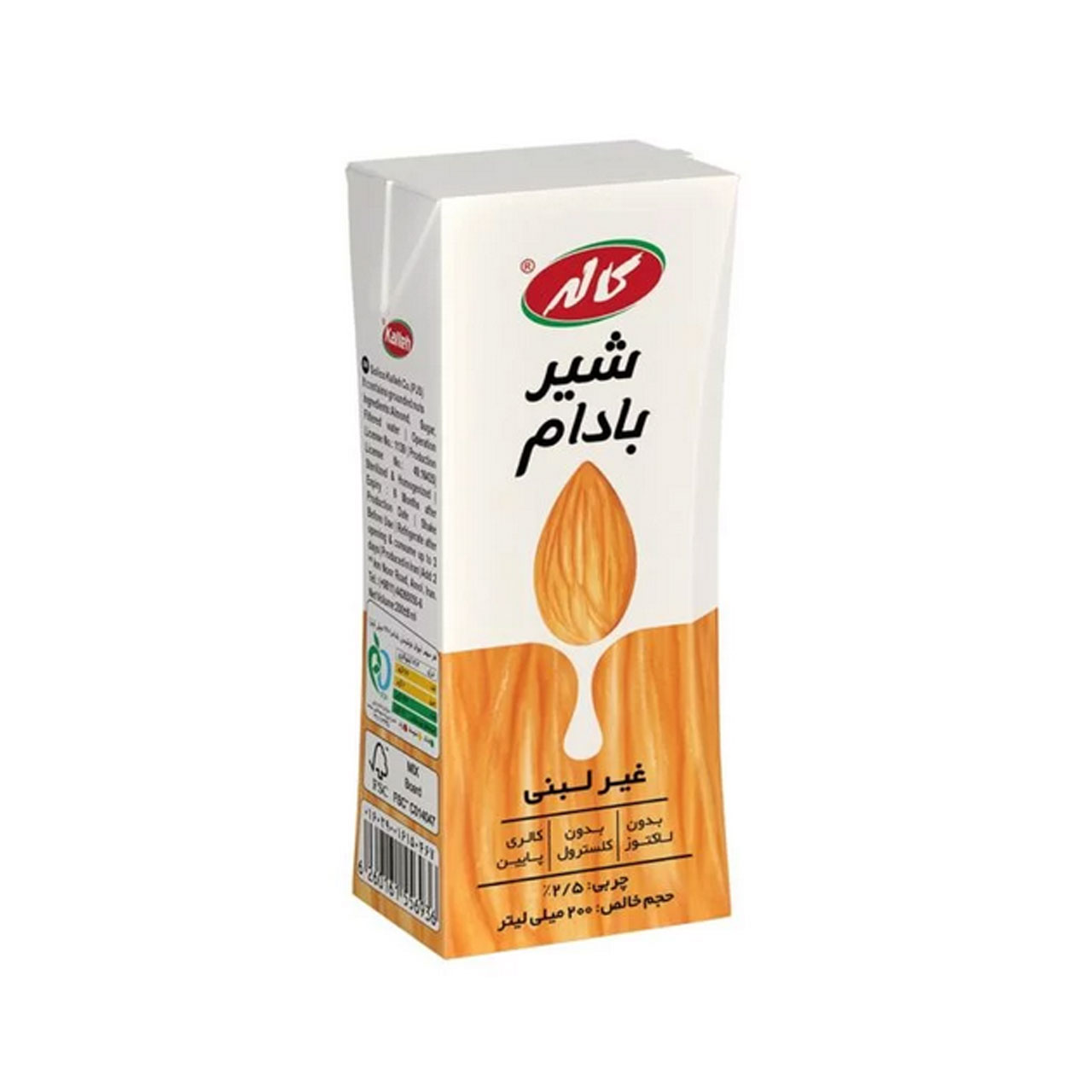 شیر غیر لبنی بادام کاله 200 میلی لیتری