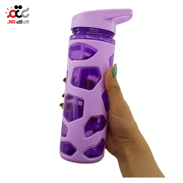 قمقمه پلاستیکی مانیسام مدل کاور دار طرح سنگ