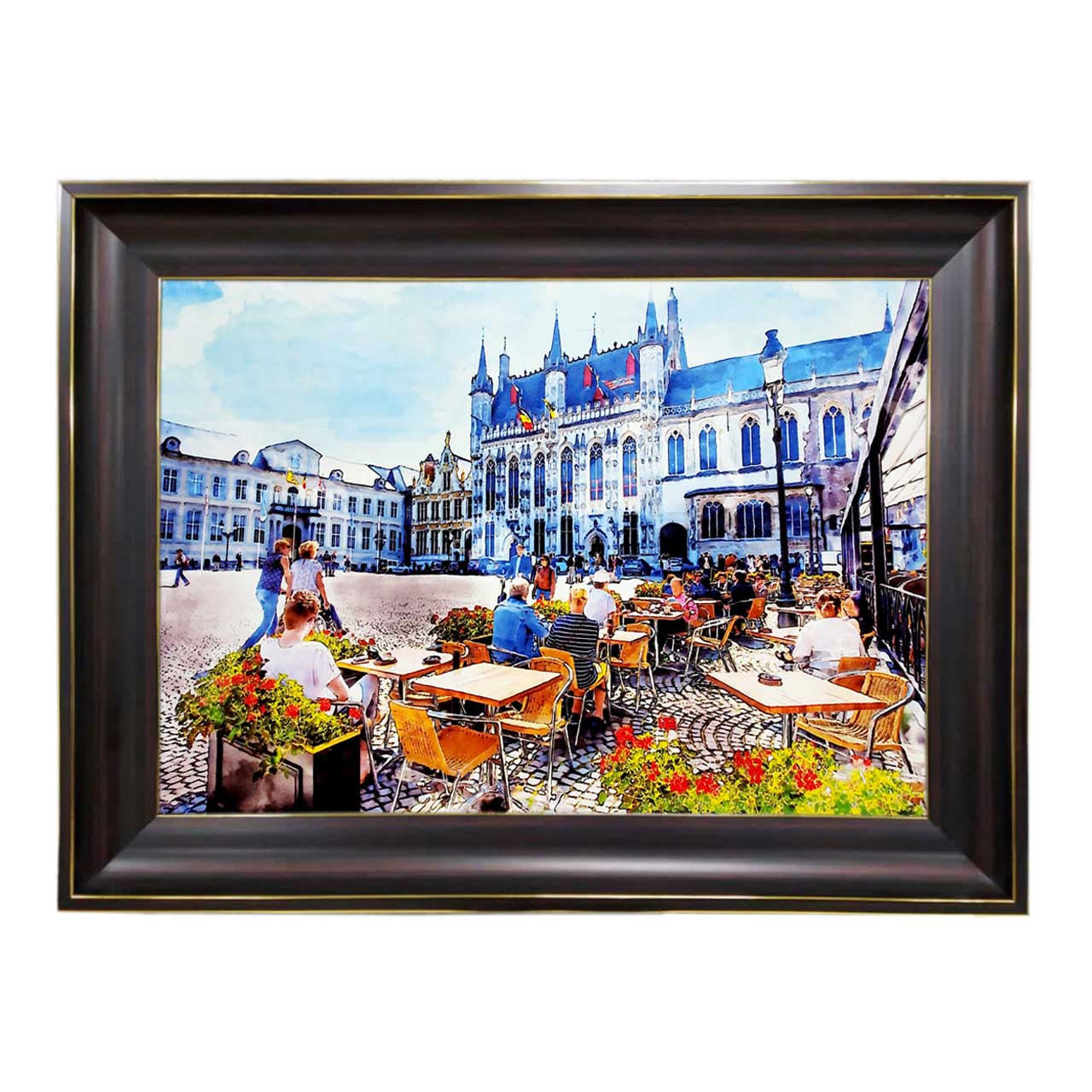 تابلو فرش چاپی طرح رستوران کد 10201 سایز 60×40 سانتی متری