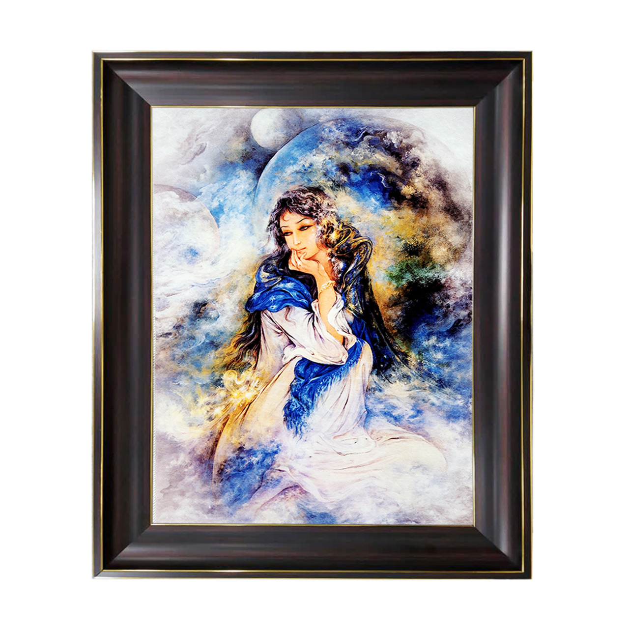 تابلو فرش چاپی طرح مینیاتوری کد 16001 سایز 50×70 سانتی متری