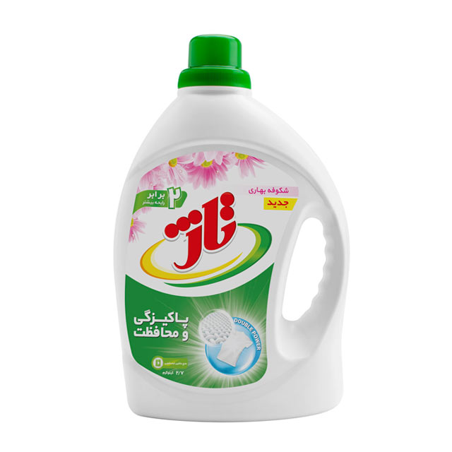 مایع ماشین لباسشویی تاژ مدل شکوفه بهاری 2700 میلی لیتری