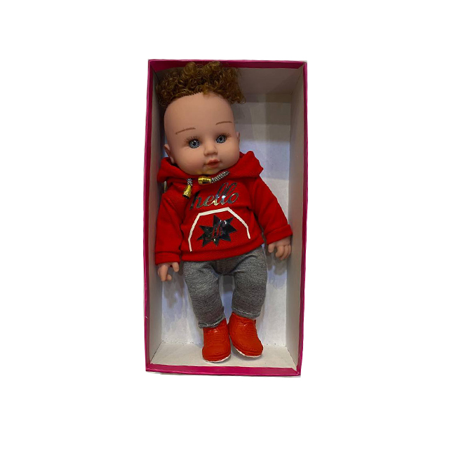 عروسک مدل پسر چشم متحرک ارتفاع 20 سانتی متری کد 04