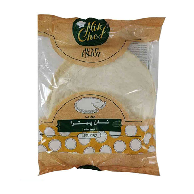 نان پیتزا نیک شف 480 گرمی بسته 4 عددی