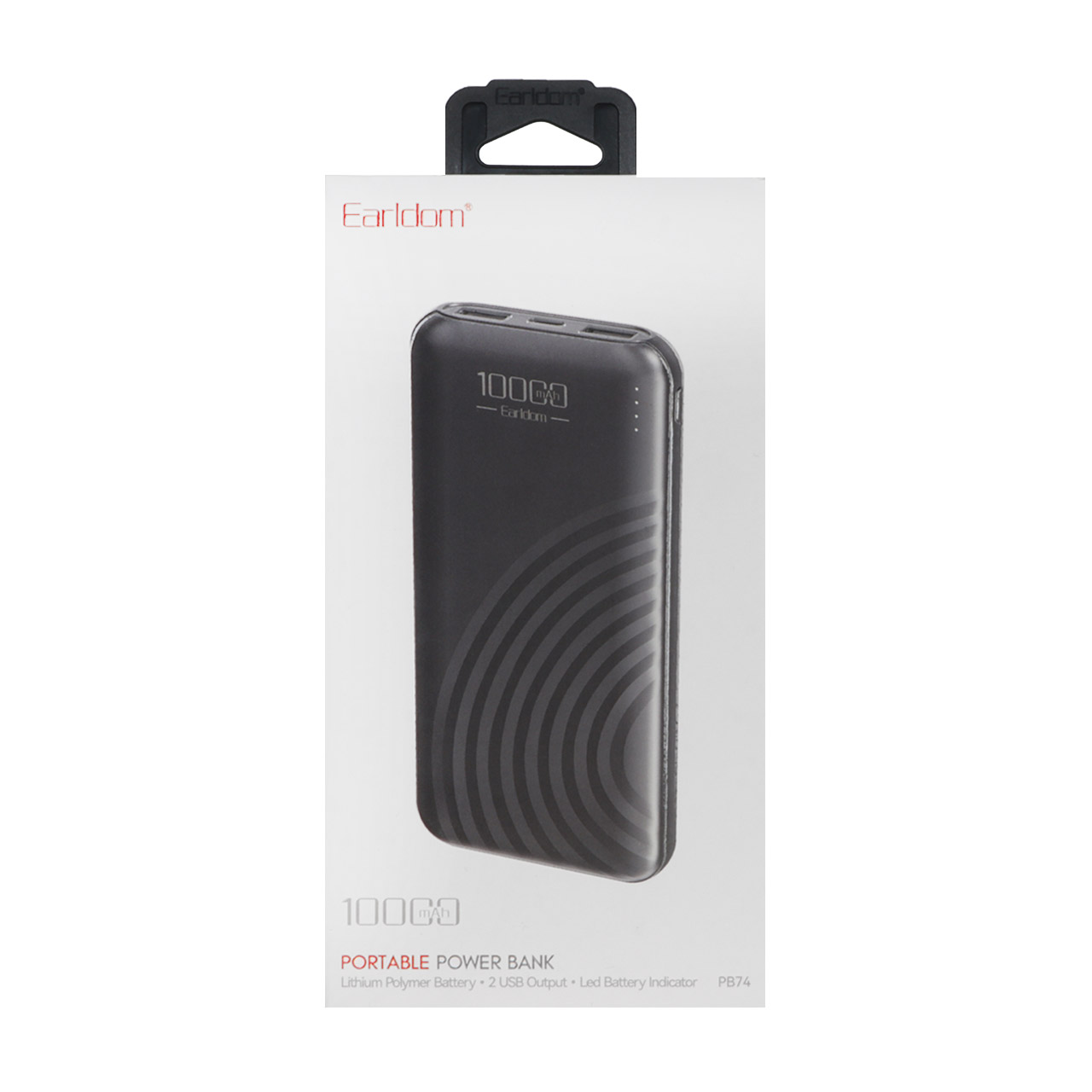 پاوربانک Earldom 10000mAh مدل ET-PB74 - مشکی