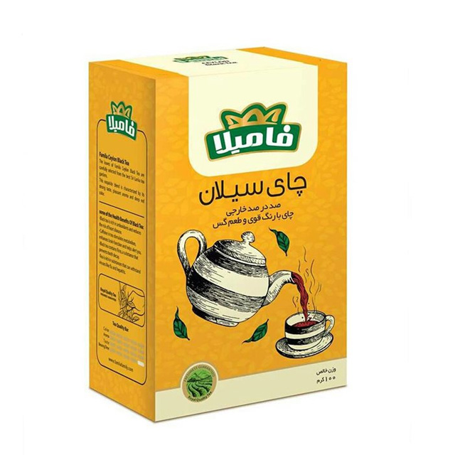 چای سیلان ساده فامیلا 100 گرمی