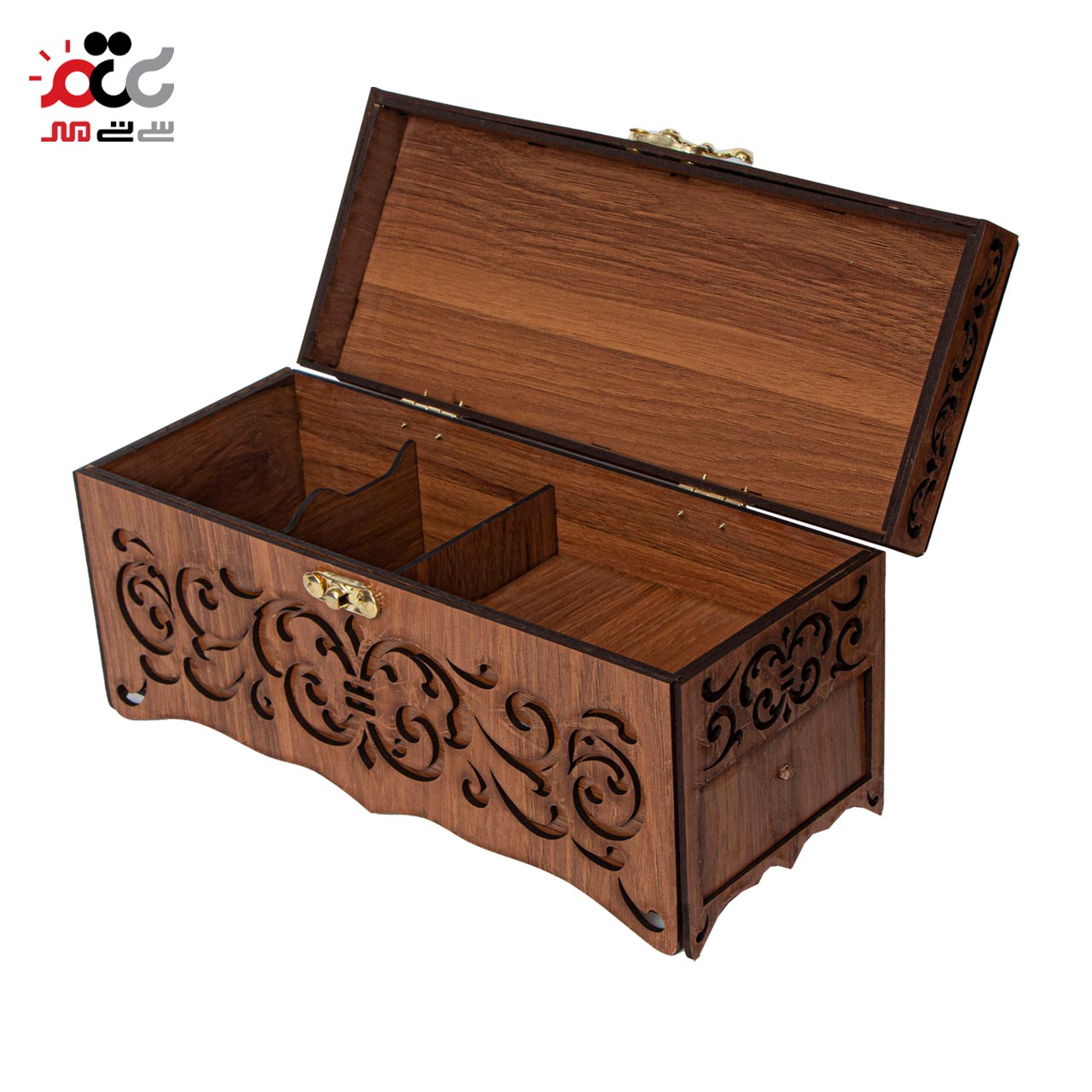 باکس چای چوبی مدل کشو دار