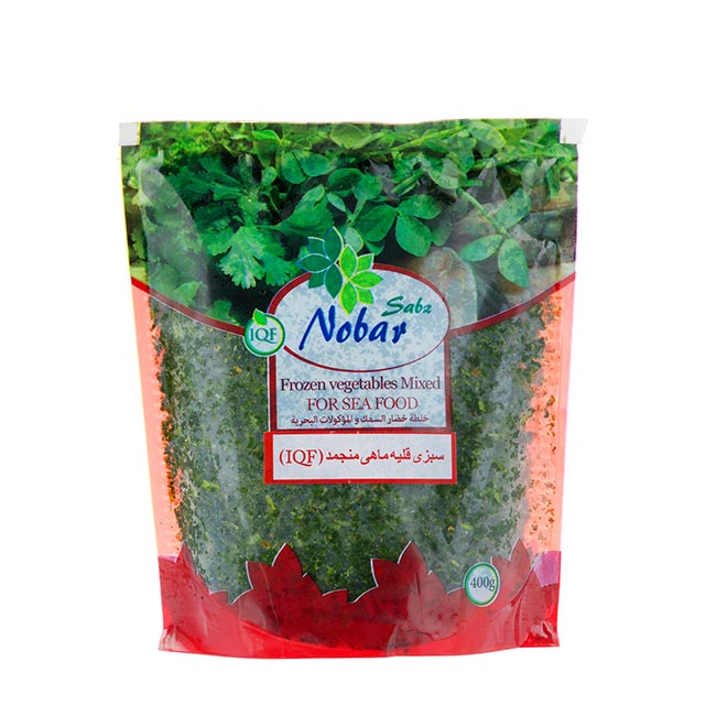 سبزی قلیه ماهی منجمد نوبر سبز 400 گرمی