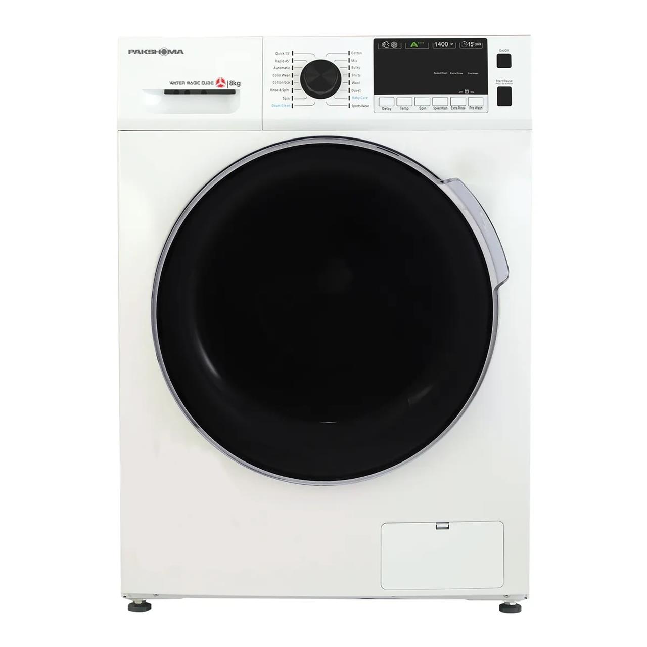 ماشین لباسشویی پاکشوما مدل TFB - 86401 ST ظرفیت 8 کیلوگرم
