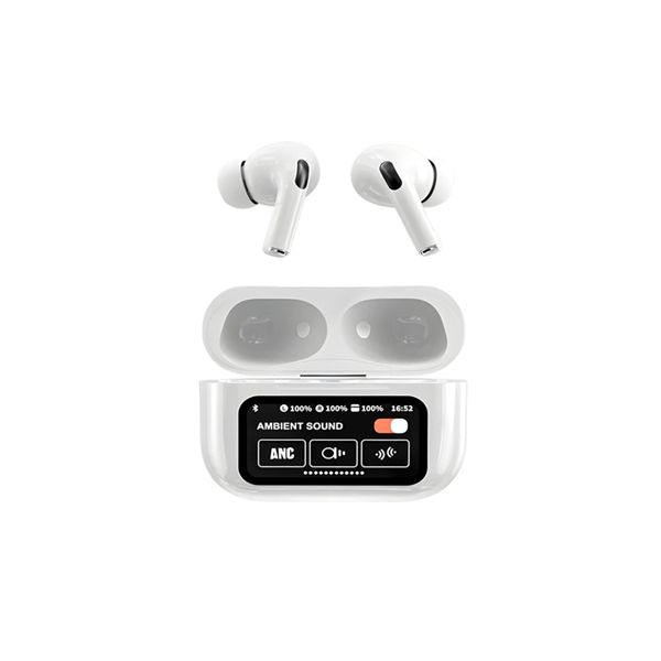 ایرفون بی سیم Touch Control ANC/ENC مدل A9 Pro - سفید کد 1 (پک ضعیف)