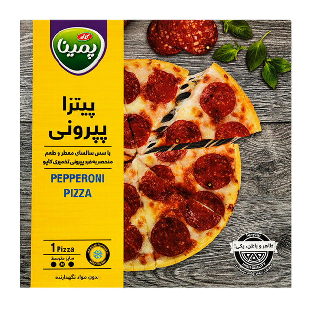 پیتزا پپرونی آماده پمینا کاله 290 گرمی