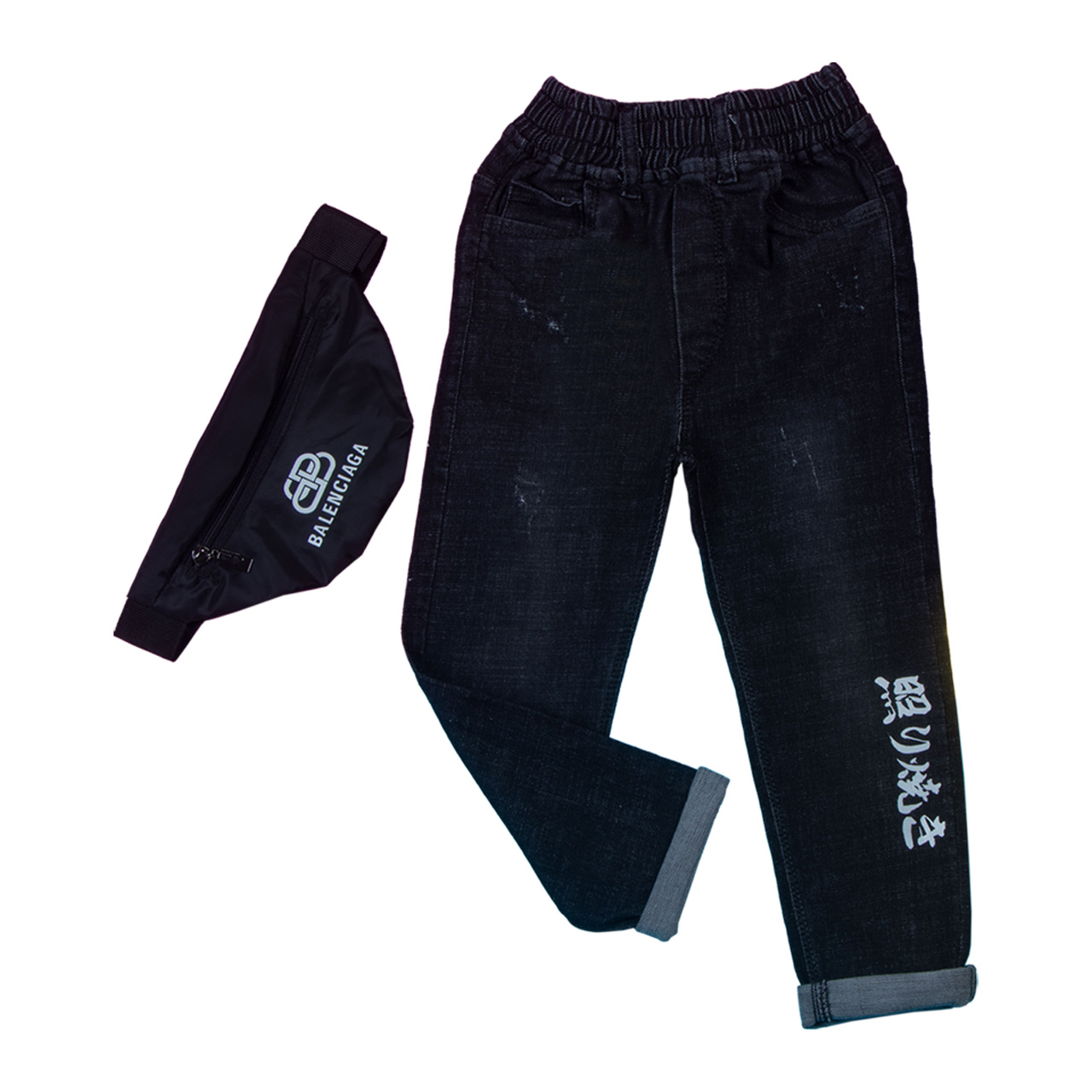 شلوار جین بچه گانه مدل کمرکش کد 401