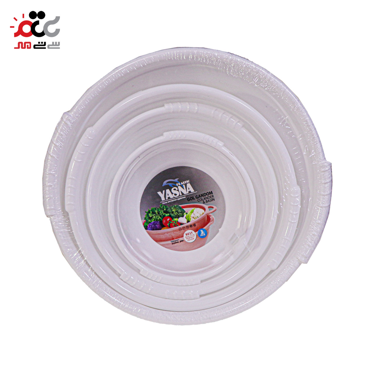 سرویس لگن پلاستیکی اشکان بسته 4 عددی
