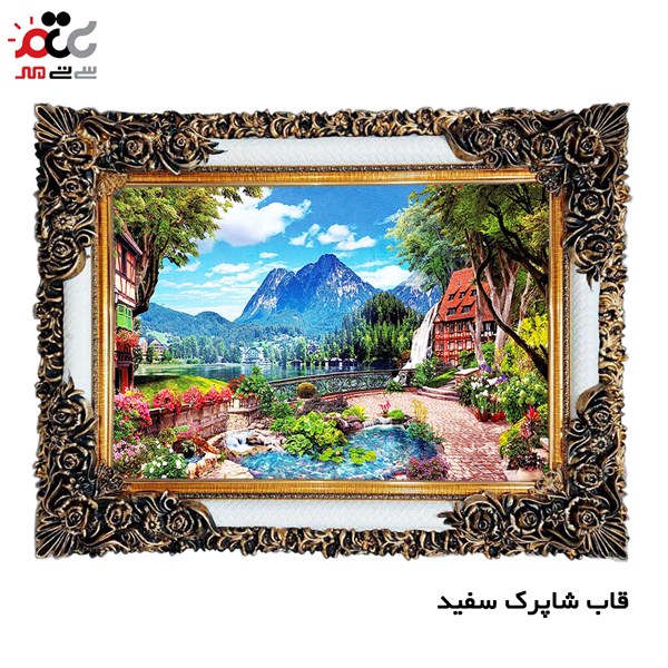 تابلو فرش طرح منظره کد 10124  سایز 60×40 سانتی متری