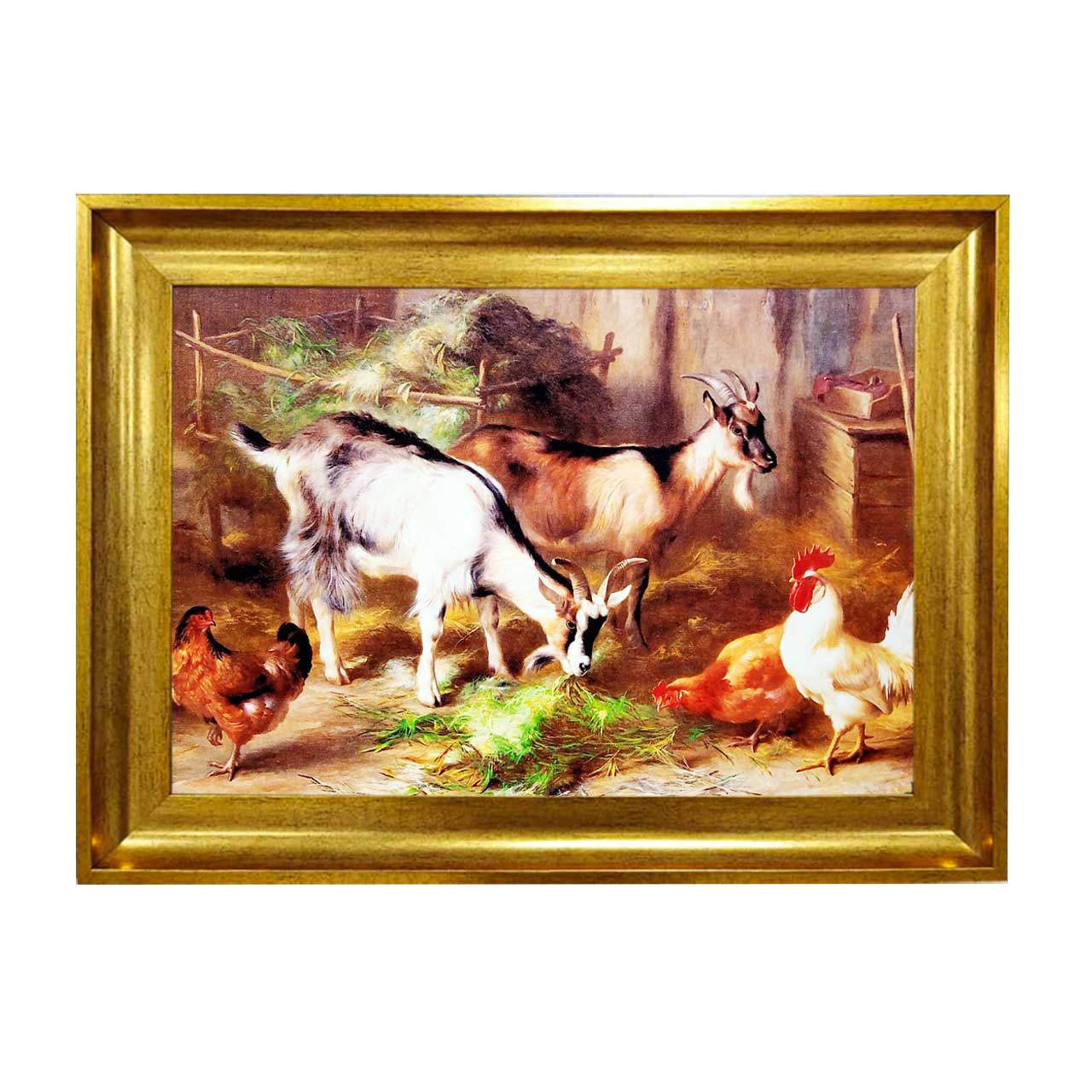 تابلو فرش چاپی طرح مزرعه کد 14065 سایز 50×50 سانتی متری