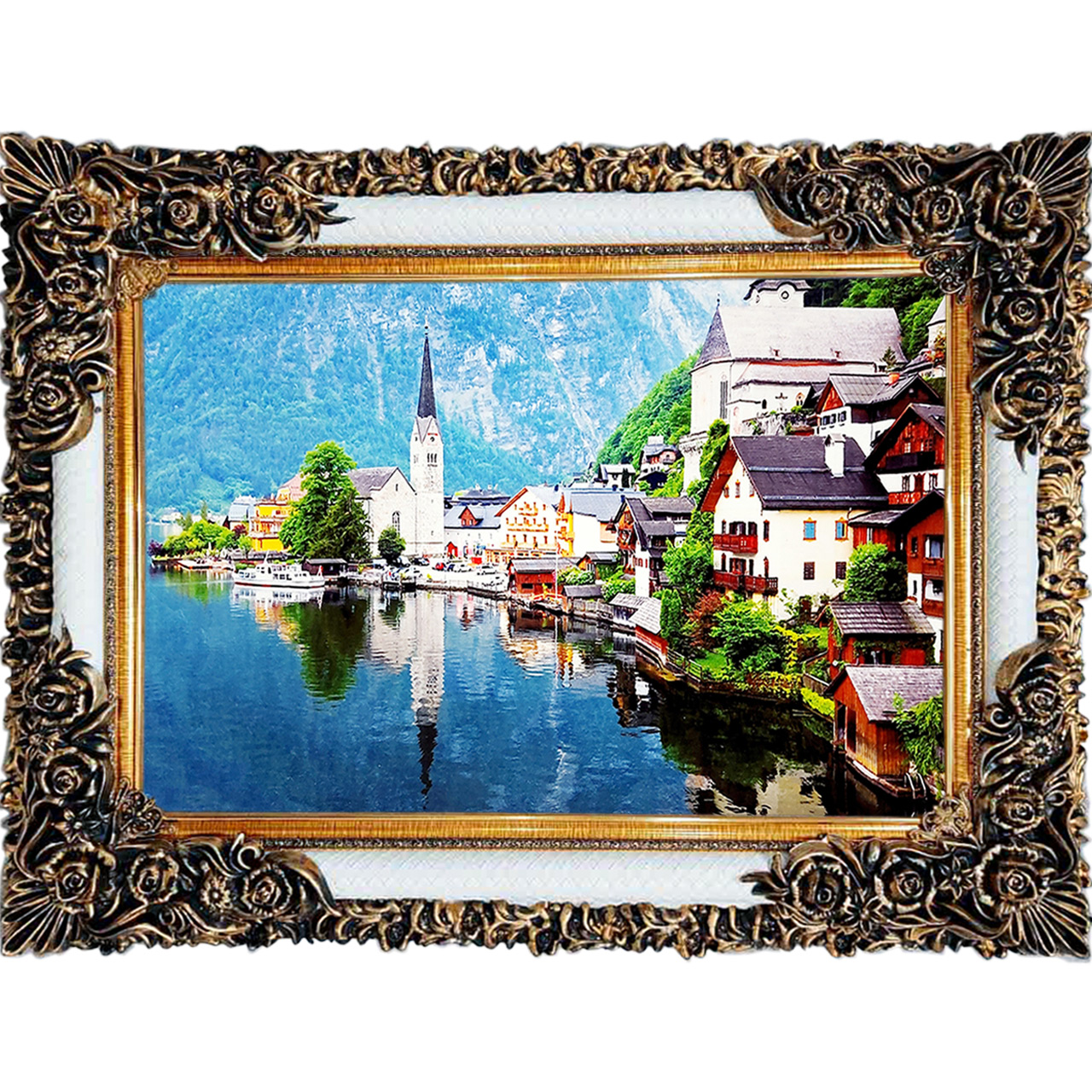 تابلو فرش چاپی طرح منظره کد 10023 سایز 100×70 سانتی متری