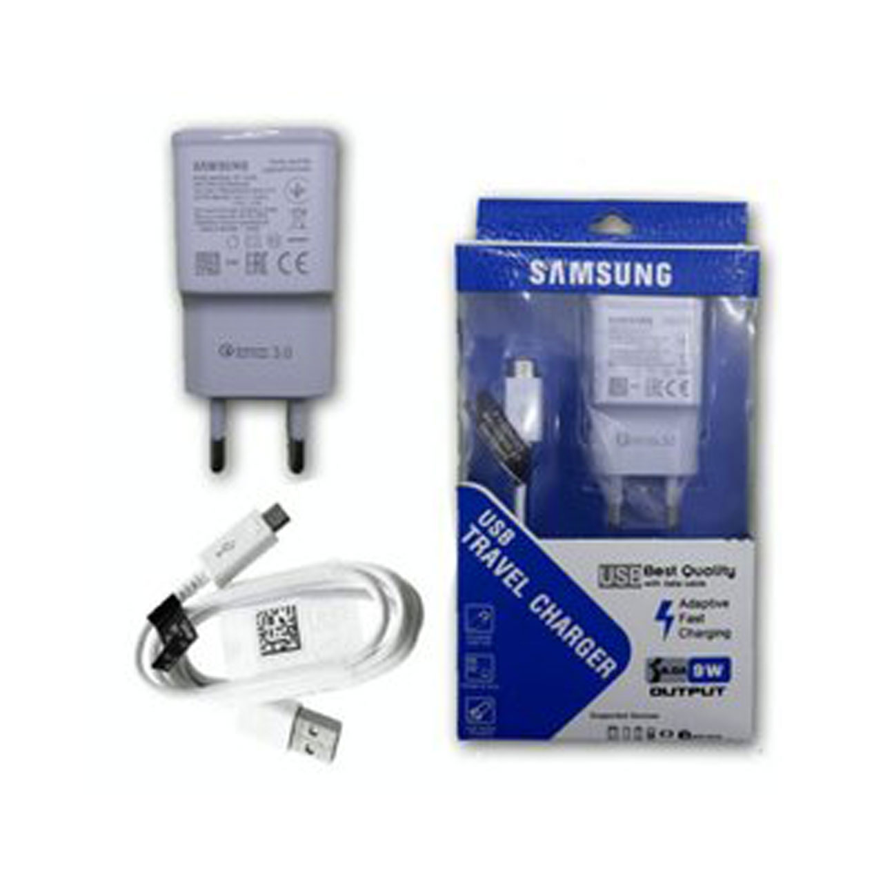 شارژر کامل سامسونگ فست مدل میکرو یو اس بی