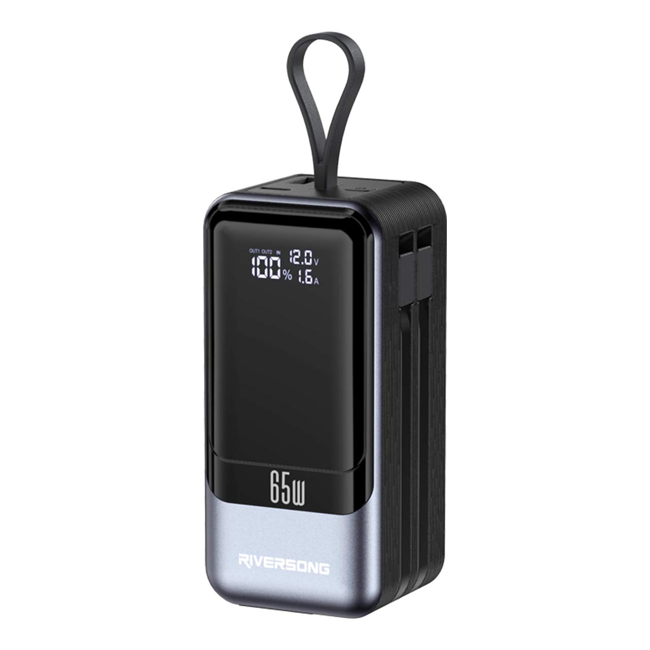 پاوربانک Riversong 65W 20000mAh مدل Phantom 65S PB120 - خاکستری