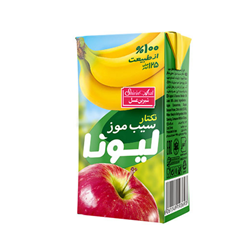 آبمیوه سیب موز لیونا شیرین عسل 125 میلی لیتری