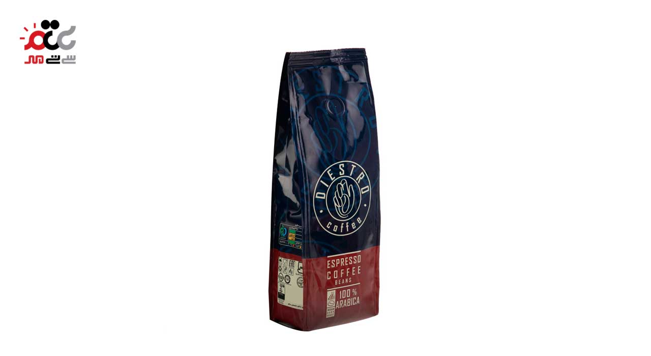 دانه قهوه اسپرسو 100% عربیکا دیسترو 250 گرمی