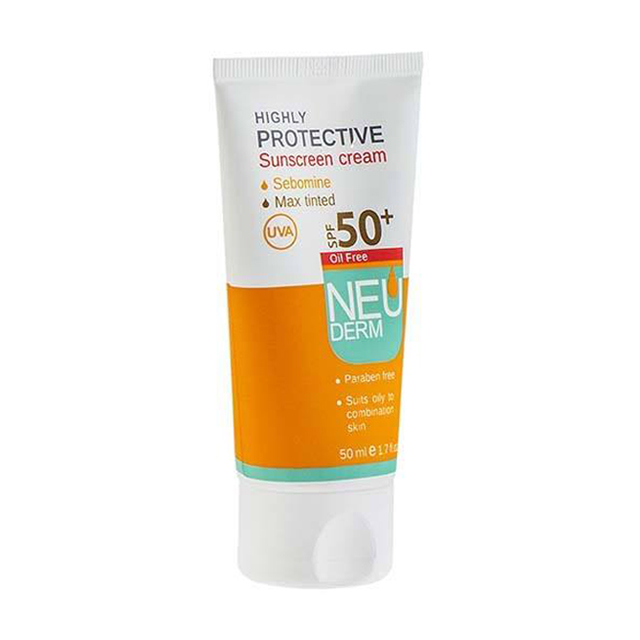 کرم ضد آفتاب نئودرم مدل SPF50 حجم 50 میلی لیتری