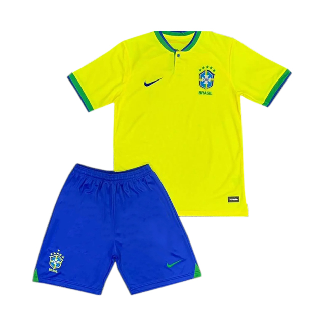 ست تیشرت و شلوارک ورزشی مردانه طرح تیم ملی برزیل 