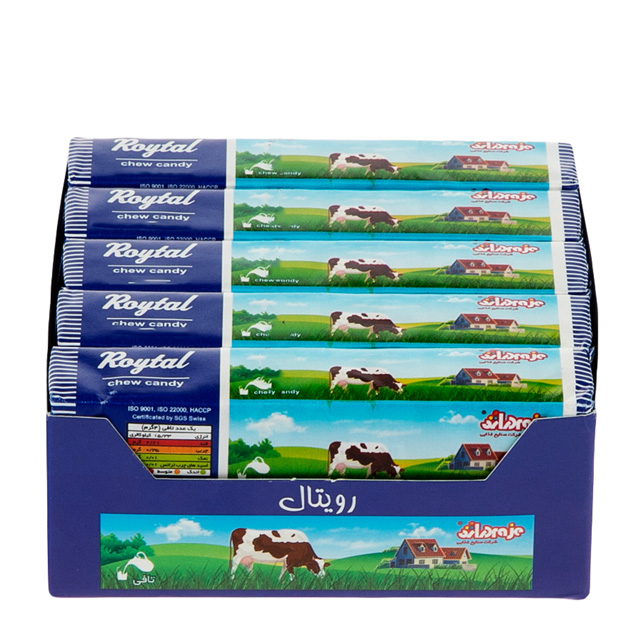 تافی شیری رویتال دراژه 40 گرمی بسته 10 عددی