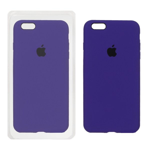 قاب سیلیکونی پاک کنی اورجینال Apple iPhone 6 / iPhone 6s - بنفش تیره (پک اصلی)