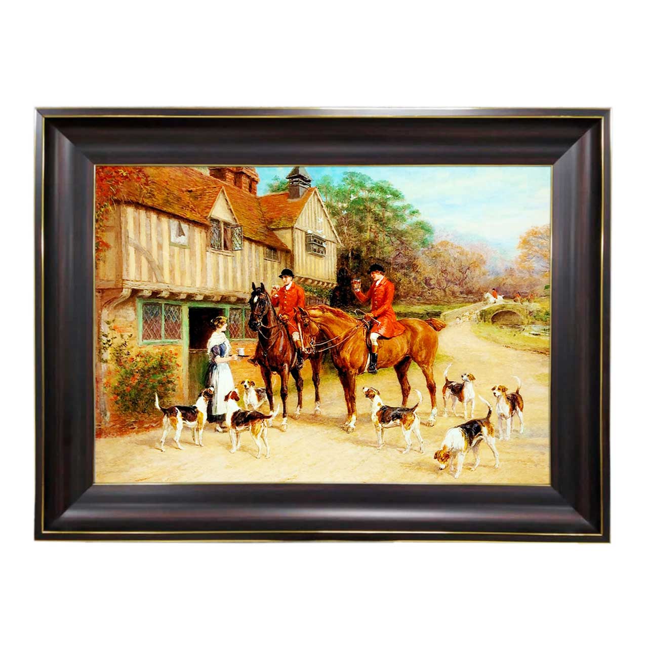 تابلو فرش چاپی طرح شکار کد 11080 سایز 60×40 سانتی متری