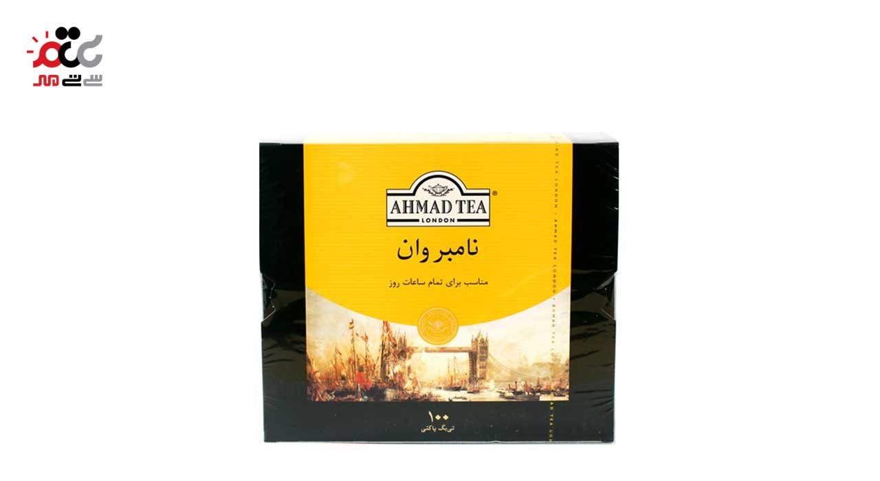 چای سیاه کیسه ای نامبر وان احمد بسته 100عددی