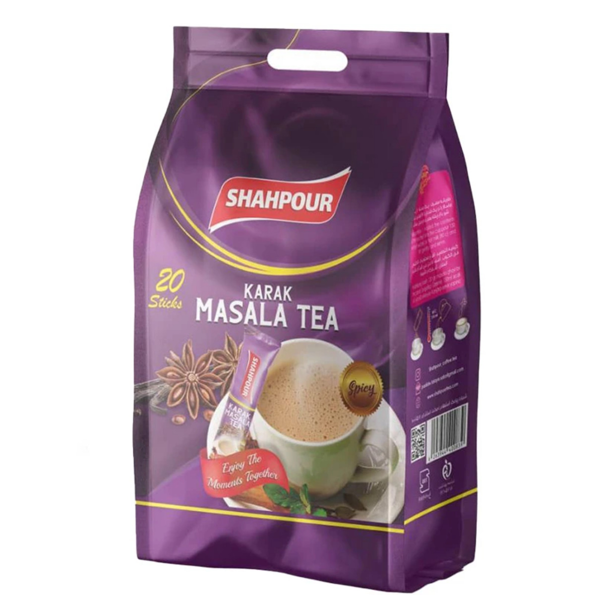 چای ماسالا شاهپور 20 گرمی بسته 20 عددی