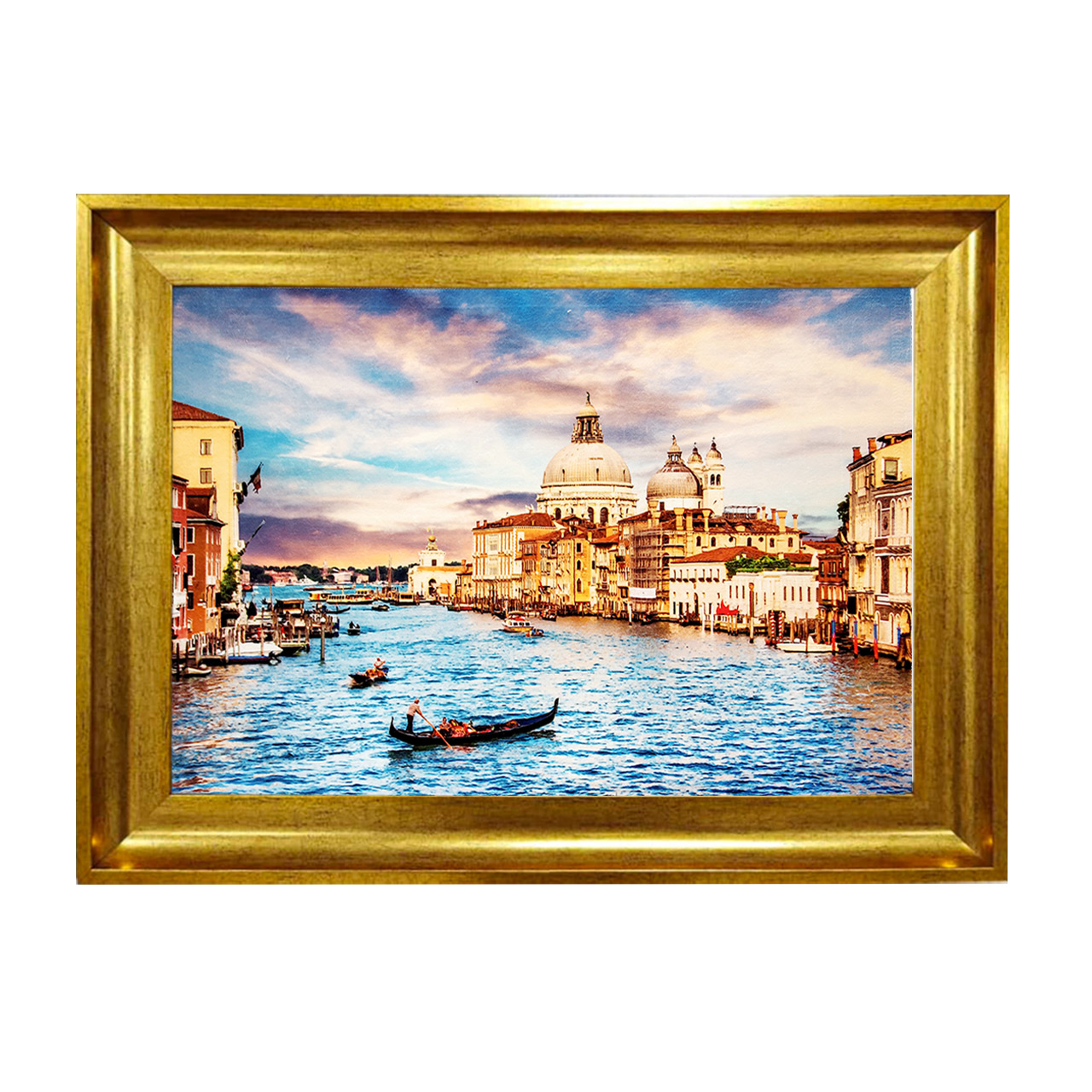 تابلو فرش چاپی طرح دریاچه کد 10136 سایز 50×50 سانتی متری