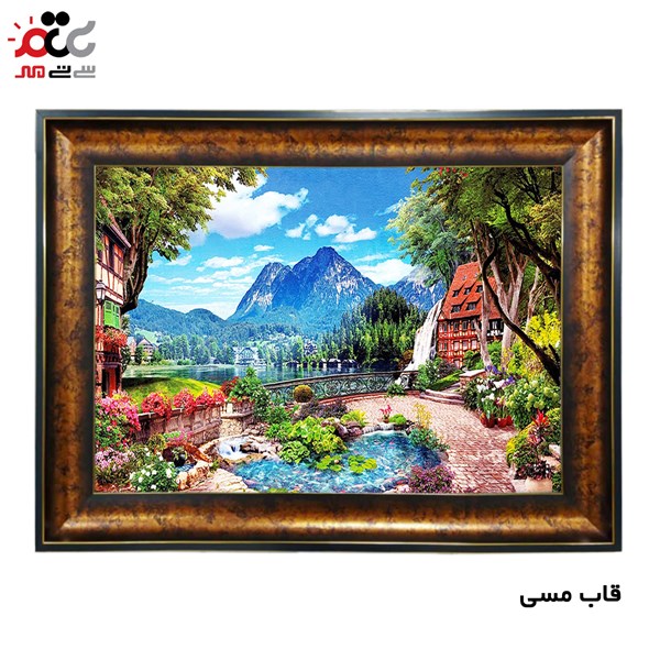 تابلو فرش طرح منظره کد 10124 سایز 50×50 سانتی متری
