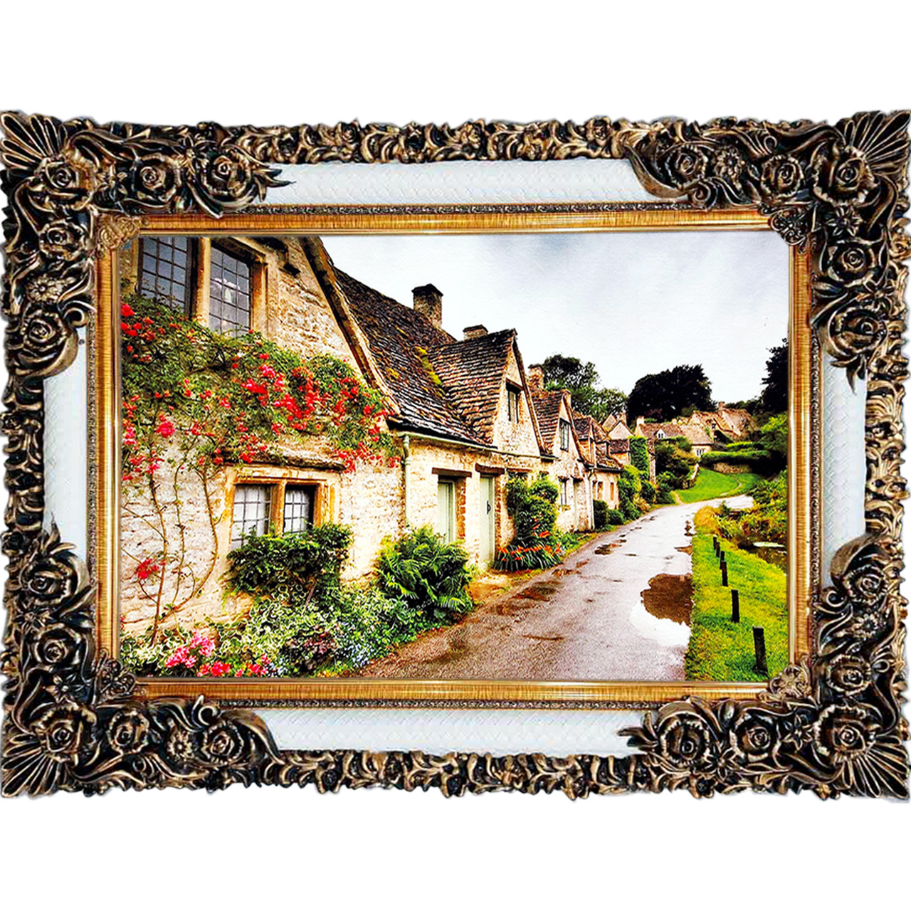 تابلو فرش چاپی طرح جاده کد 10002 سایز 100×70 سانتی متری