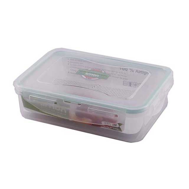 ظرف فریزری مستطیل لیمون 550 میلی لیتری