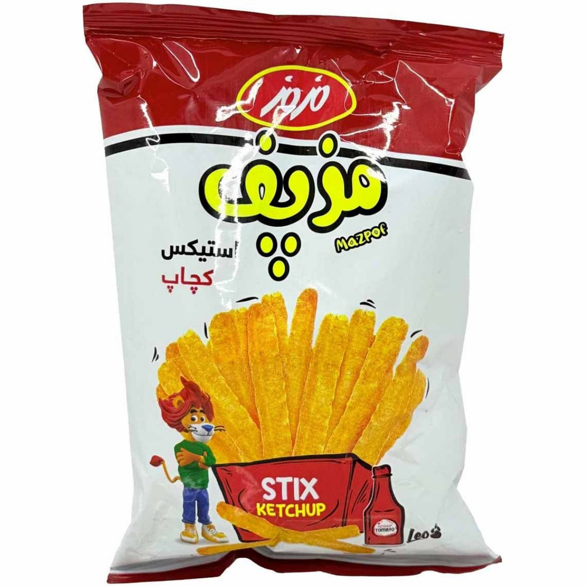 مز استیکس با طعم کچاپ مزمز 22 گرمی