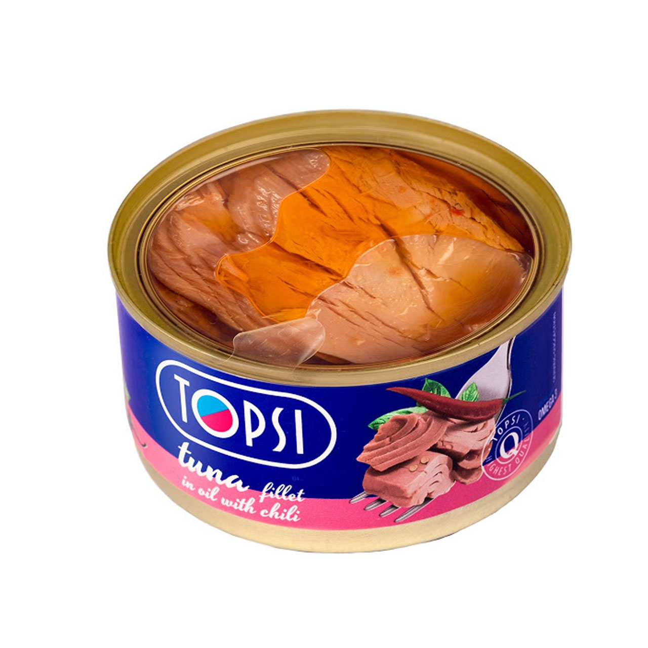 کنسرو ماهی فیله چیلی تاپسی 180 گرمی