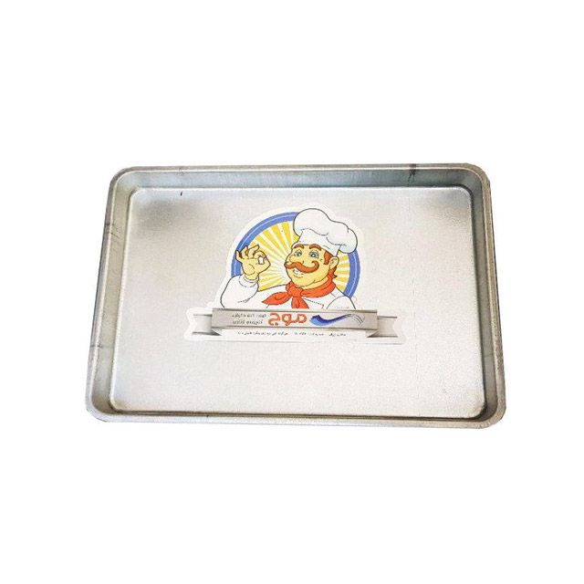 قالب کیک گالوانیزه موج طرح مستطیل سایز 40×30 سانتی متری