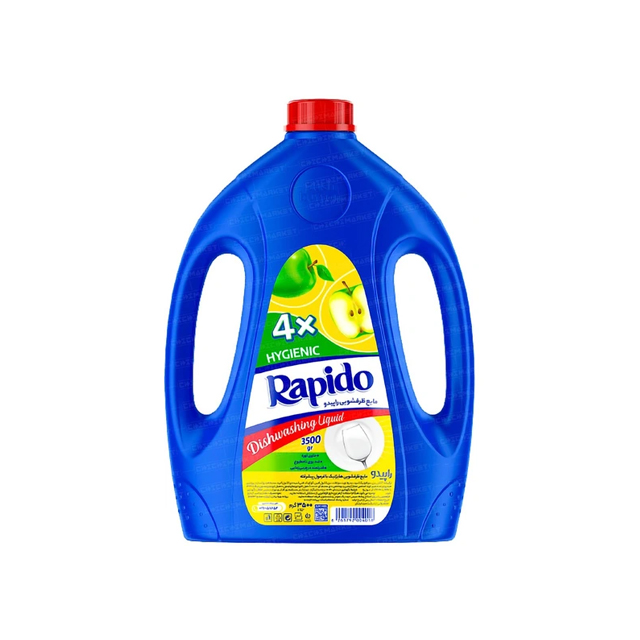 مایع ظرفشویی راپیدو مدل سیب و هایژنیک وزن 3500 گرمی