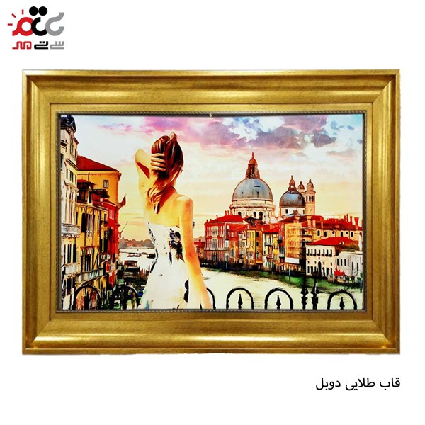تابلو فرش طرح بانو کد 10200 سایز 100×70 سانتی متری