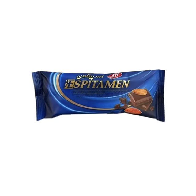 بهترین بستنی اسپیتامن وانیل شکلات بادام کاله 80 گرمی