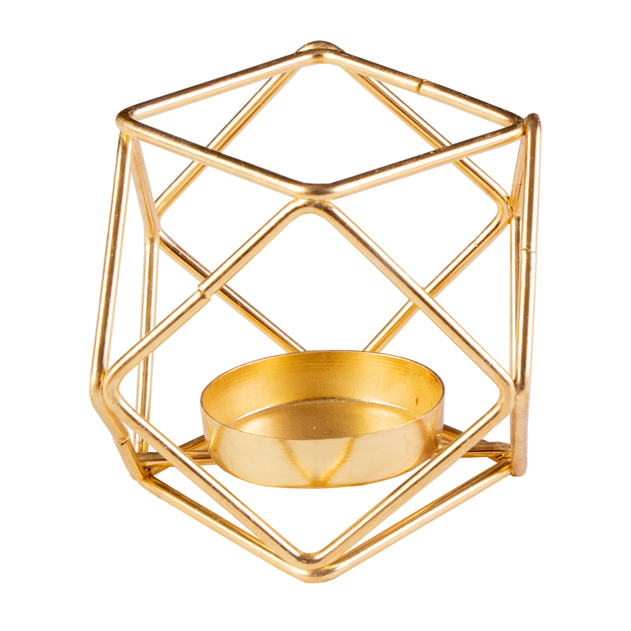 جا شمعی فلزی مدل مکعب